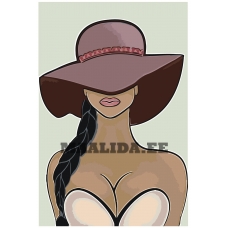 Maalid numbrite järgi "The Girl in the Hat" A5II-60AFI040