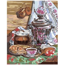 Maalid numbrite järgi "At my grandmother's in the village" A5II-AF1244