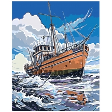 Maalid numbrite järgi "Little Ship" A5II-AF1457