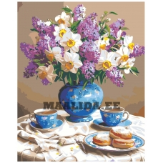 Maalid numbrite järgi "Lilacs and Daffodils" A5II-AN45