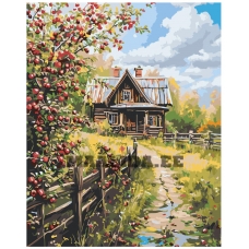 Maalid numbrite järgi "The Road to the Village House" A5II-AN60