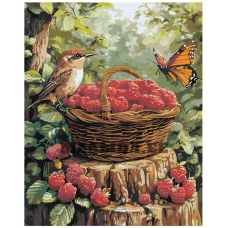 Maalid numbrite järgi "Küpsed vaarikad korvis" A5II-AN70