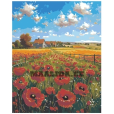 Maalid numbrite järgi "Poppy Field" A5II-AN72