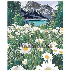 Maalid numbrite järgi "Mountain daisies" A5II-GX29451