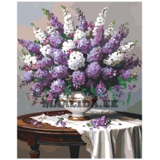 Maalid numbrite järgi "A gorgeous bouquet of lilacs" A5II-HH347