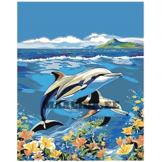 Maalid numbrite järgi "Dolphins" A5II-JP01089