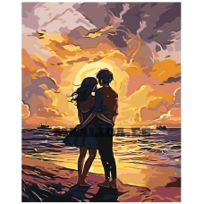 Maalid numbrite järgi "Sunset Hugs" A5II-JP106