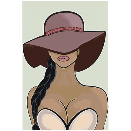 Maalid numbrite järgi "The Girl in the Hat" A5II-60AFI040