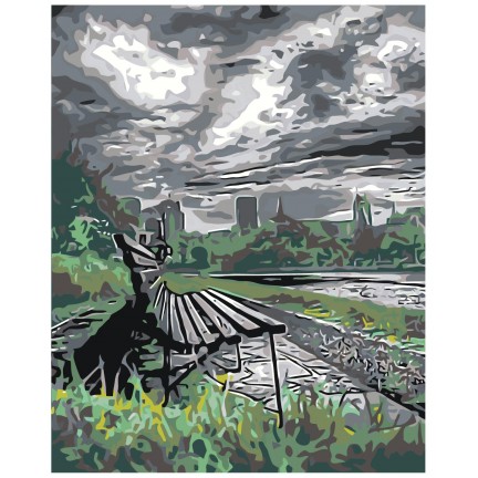 Maalid numbrite järgi "Cloudy Day" A5II-AF050