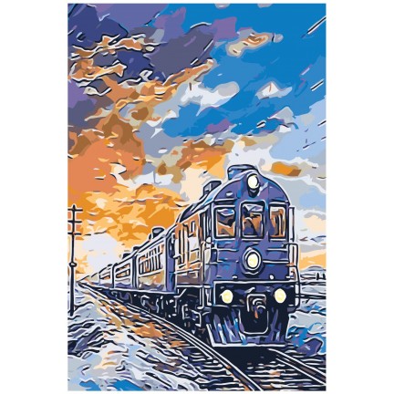 Maalid numbrite järgi "Train" A5II-AF1156