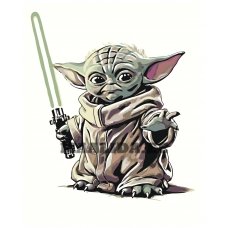 Maalid numbrite järgi "Baby Yoda" A5II-AF1439