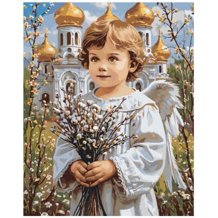 Maalid numbrite järgi "Pussy willow" A5II-AN66