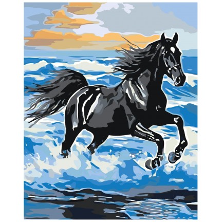 Maalid numbrite järgi "Black Horse" A5II-JP01090