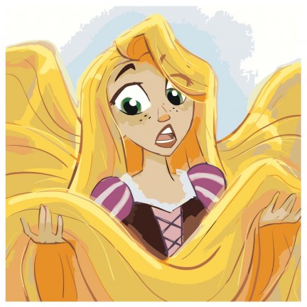 Gleznas pēc numuriem EVEE-rapunzel-0006